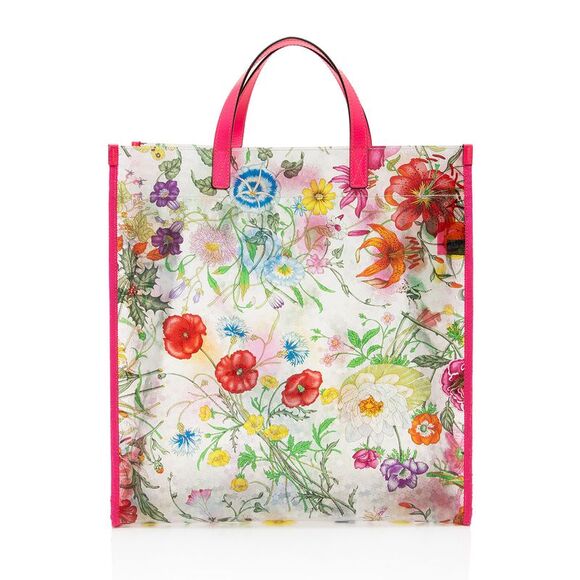 Gucci PVC Leather Flora Tote - FINAL SALE - Picture 3 of 14
